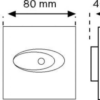 سنسور دیواری توکار na.De مدل 10901