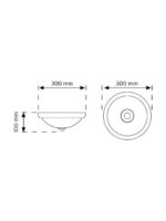 چراغ سنسوردار سقفی na.De مدل 999