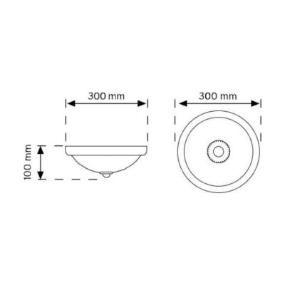 چراغ سنسوردار سقفی na.De مدل 999