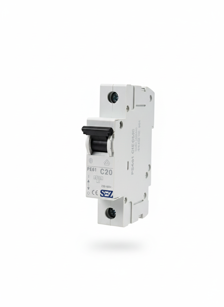 کلید مینیاتوری تک پل 20 آمپر موتوری 6KA