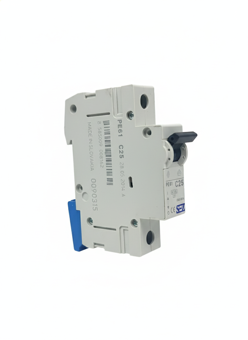 کلید مینیاتوری تک پل 25 آمپر موتوری 6KA