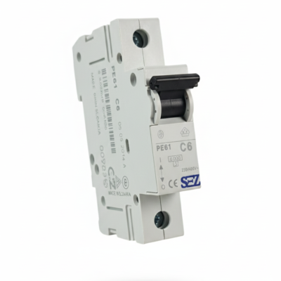 کلید مینیاتوری تک پل 6 آمپر موتوری 6KA