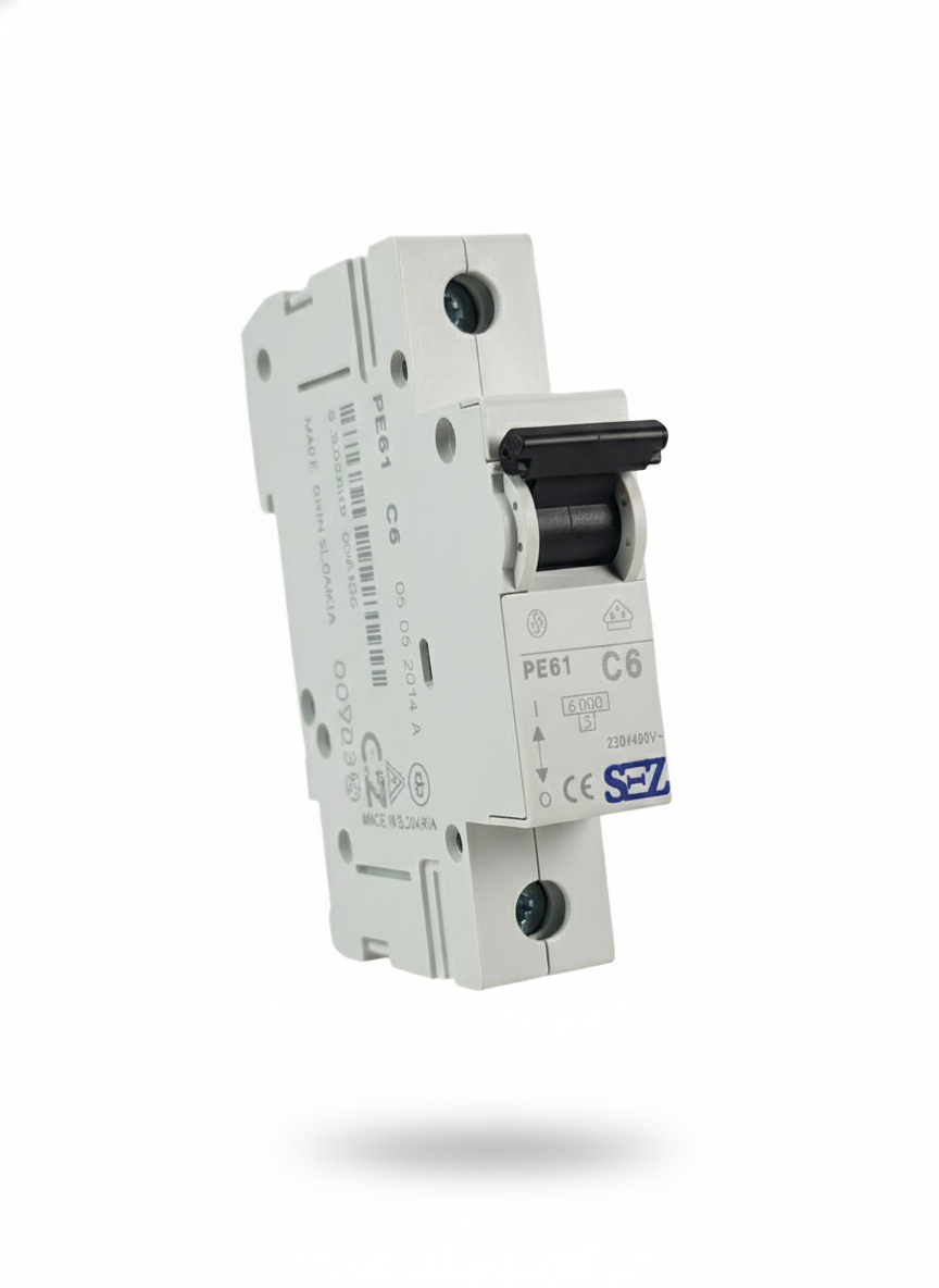 کلید مینیاتوری تک پل 6 آمپر موتوری 6KA