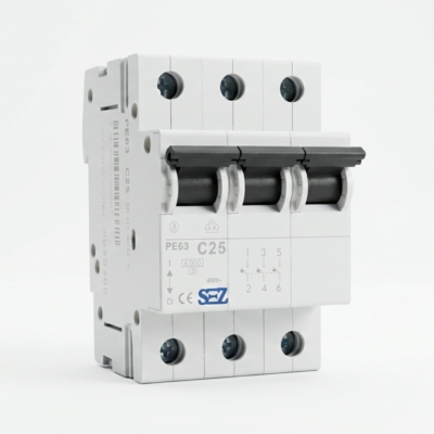 کلید مینیاتوری سه پل 25 آمپر موتوری 6KA