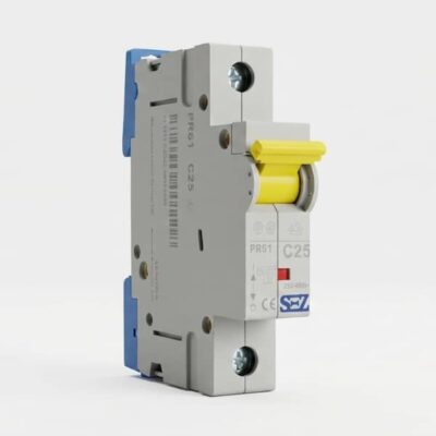 کلید مینیاتوری تک پل 25 آمپر موتوری 10KA