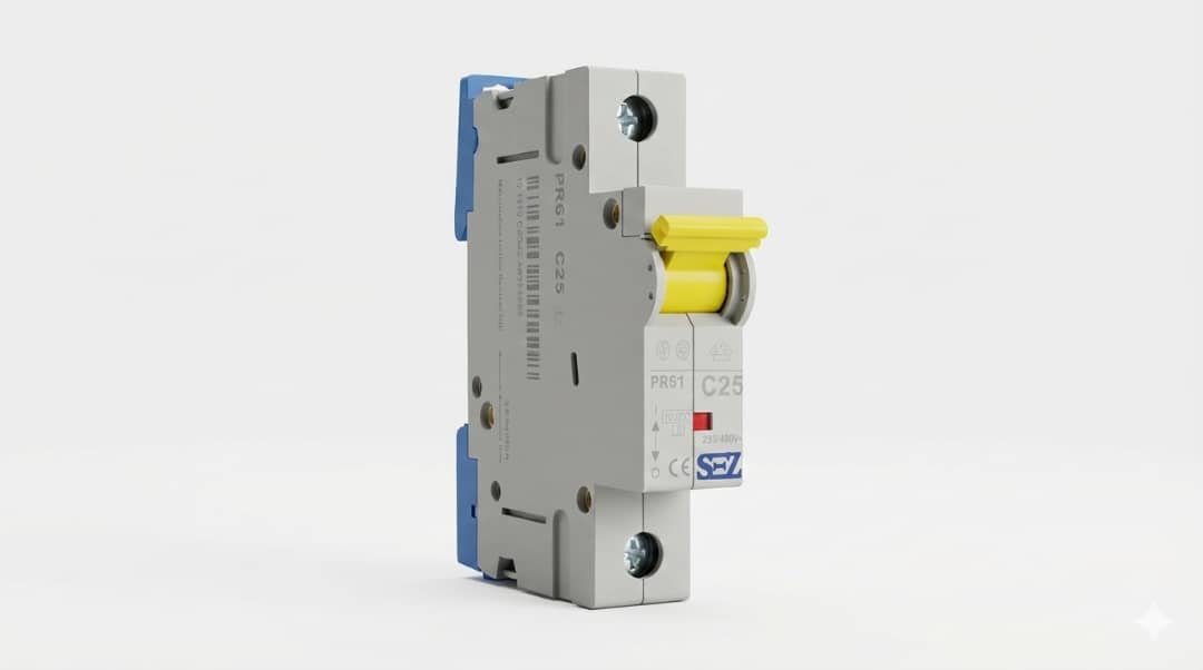 کلید مینیاتوری تک پل 25 آمپر موتوری 10KA