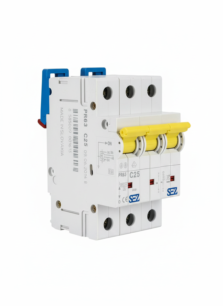 کلید مینیاتوری سه پل 25 آمپر موتوری 10KA