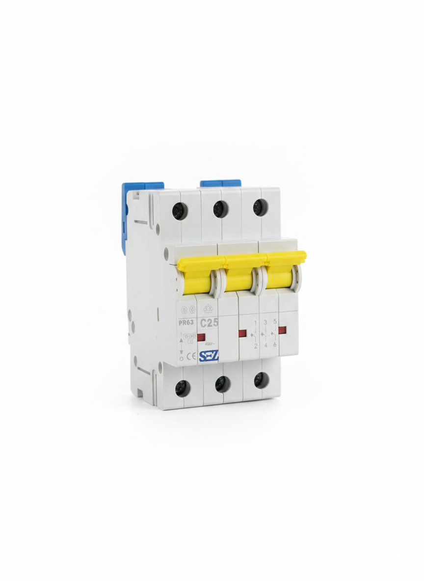 کلید مینیاتوری سه پل 25 آمپر موتوری 10KA