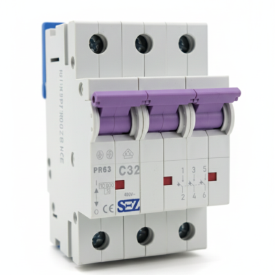 کلید مینیاتوری سه پل 32 آمپر موتوری 10KA