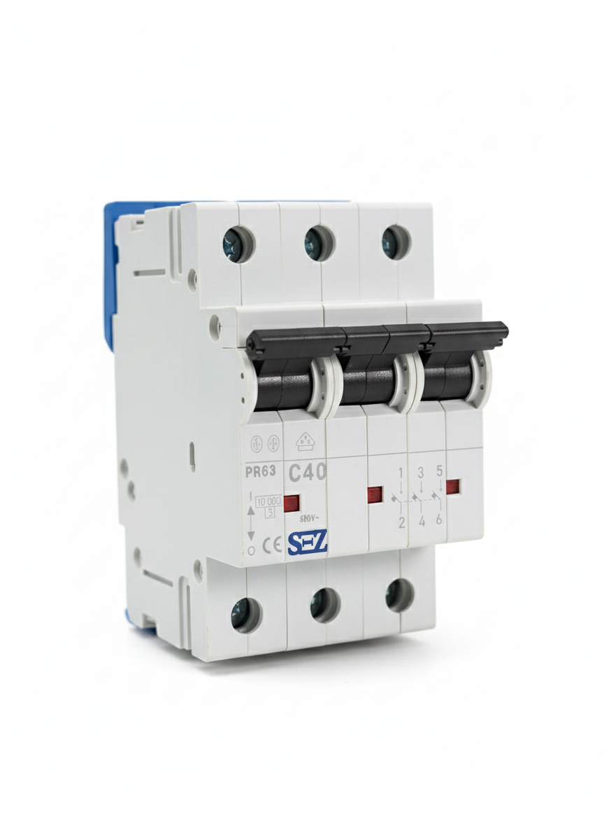 کلید مینیاتوری سه پل 40 آمپر موتوری 10KA