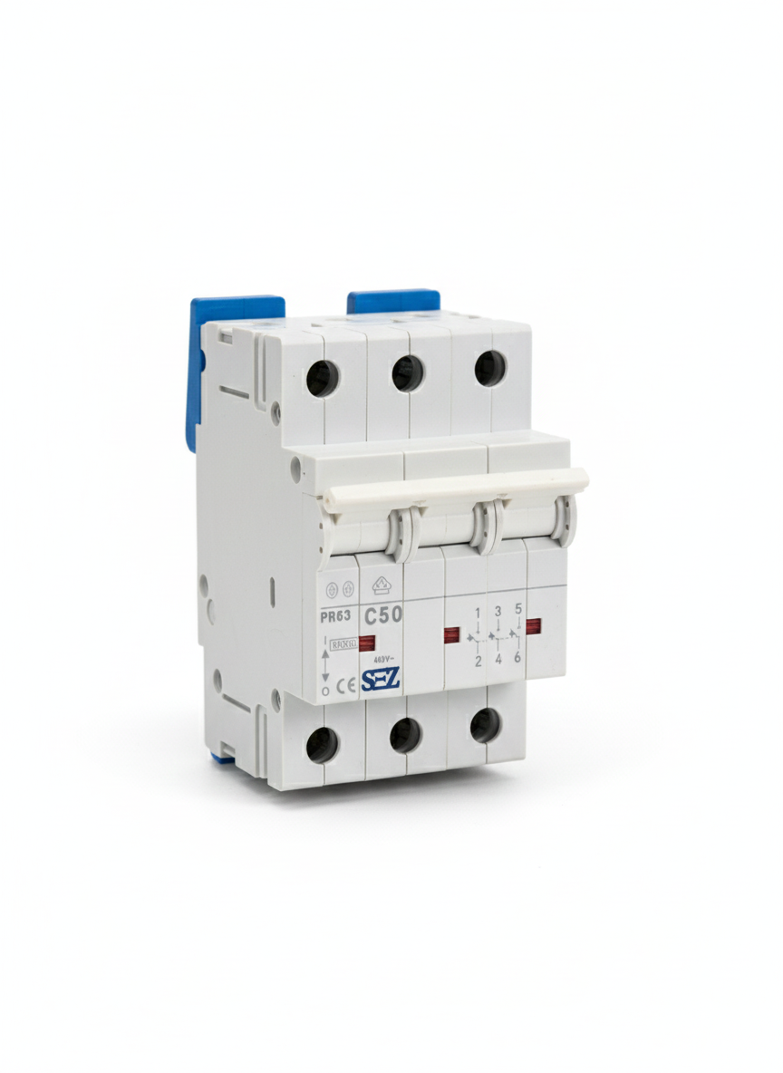 کلید مینیاتوری سه پل 50 آمپر موتوری 10KA