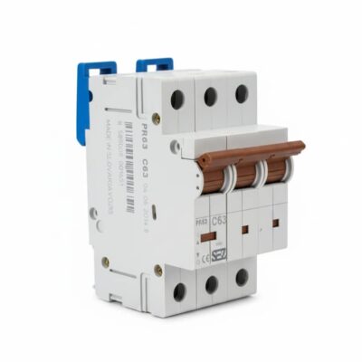 کلید مینیاتوری سه پل 63 آمپر تیپ C ساخت SEZ