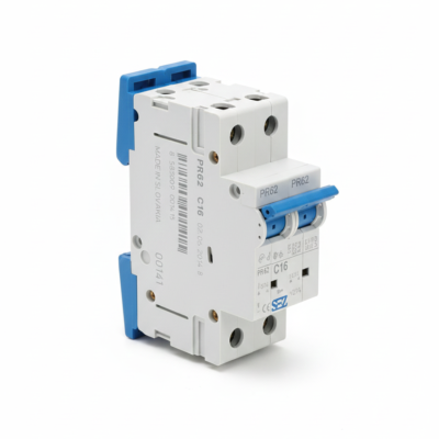 کلید مینیاتوری دو پل 16 آمپر موتوری 10KA