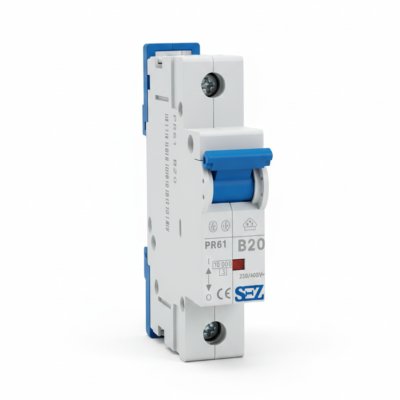 کلید مینیاتوری تک پل 20 آمپر روشنایی 10KA