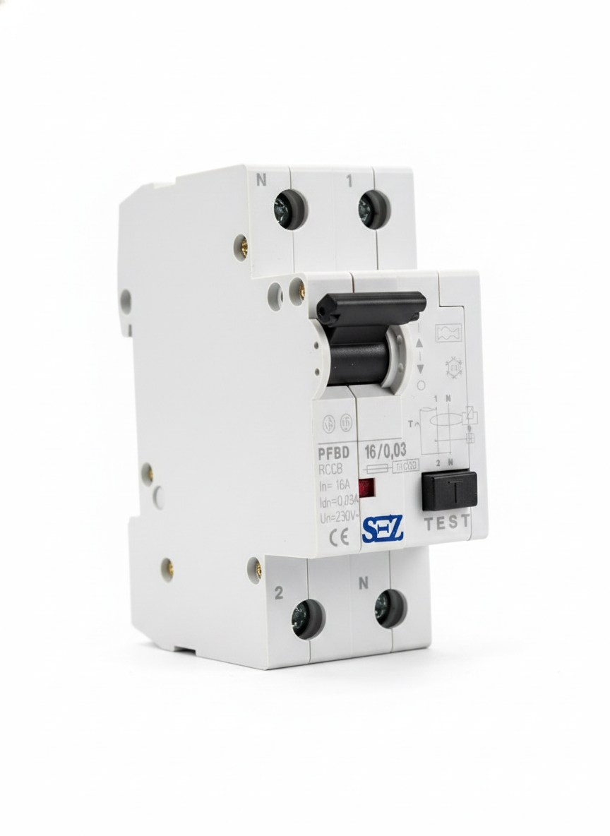 کلید محافظ جان دو پل 16 آمپر PFB2