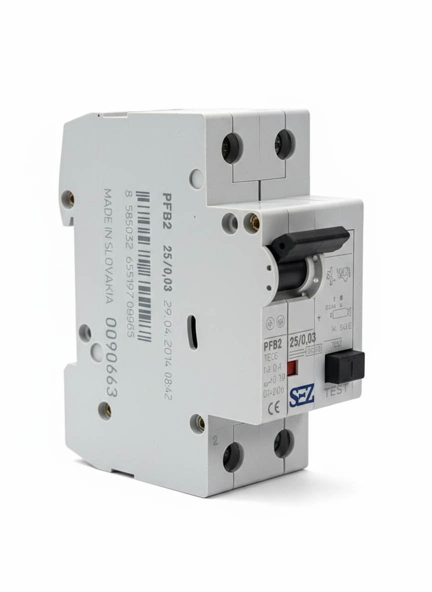 کلید محافظ جان دو پل 25 آمپر PFB2