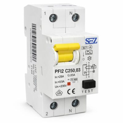 کلید محافظجان ترکیبی (RCBO) SEZ مدل PFI2 C25/0.03