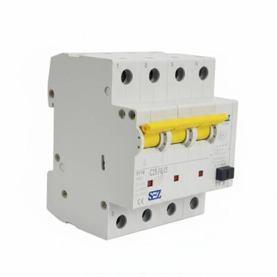 کلید محافظ‌جان ترکیبی چهارپل SEZ مدل PFI4 C25/0.03